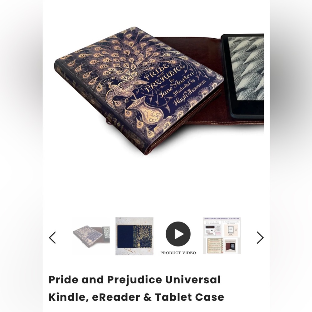 Pride and Prejudice Universal Kindle, eReader & Tablet Case - NWT *personalized*